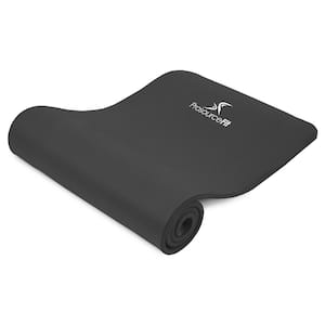 All Purpose Black 71 in. L x 24 in. W x 0.5 in. T Thick Yoga and Pilates Exercise Mat Non Slip (11.83 sq. ft.)
