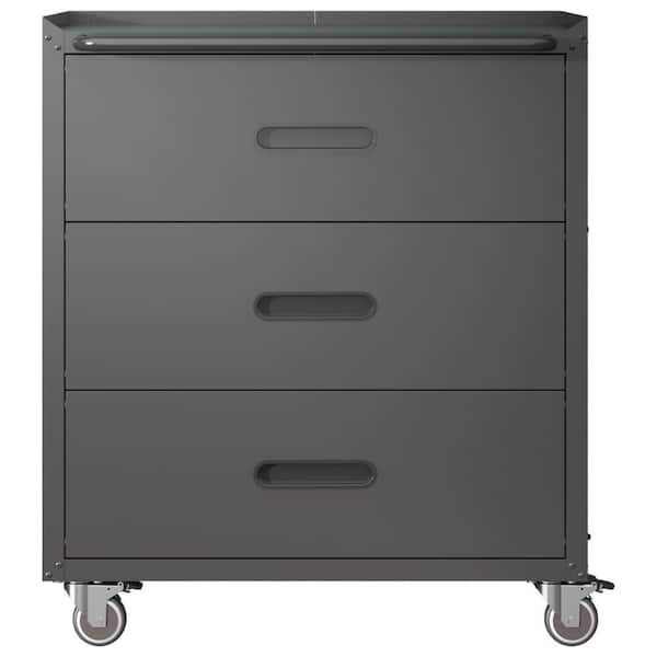 29.53 in. W x 16.54 in. D x 34.65 in. H in Black Assembled Flex Wall Cabinet