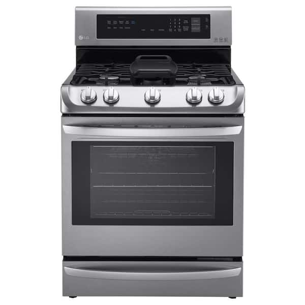 LG 6.3 cu. ft. Gas Range with ProBake Convection Oven and EasyClean in Stainless Steel