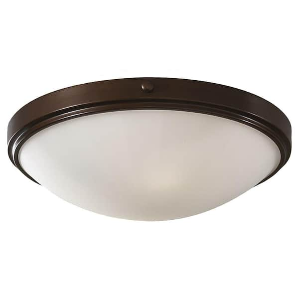 Generation Lighting Perry 2-Light Heritage Bronze Flushmount