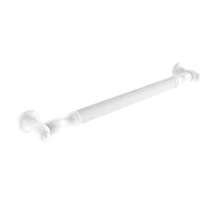 Traditional 32 in. Reeded Grab Bar in Matte White