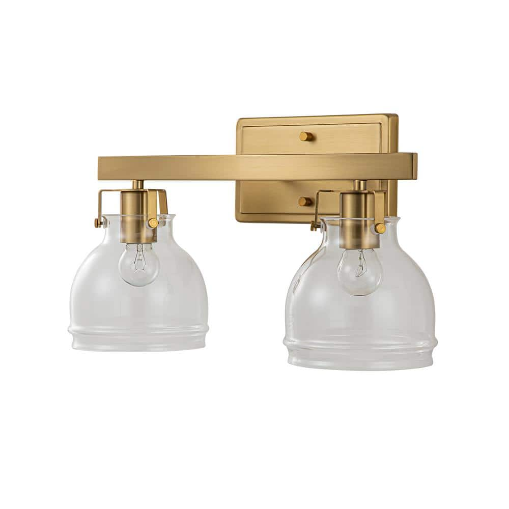 EDISLIVE Liam 16 5 In 2 Light Brass Bathroom Vanity Light With Clear   Brass Edislive Vanity Lighting 81010000045768 64 1000 