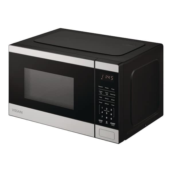Vissani 0.9 cu. ft Countertop Microwave Oven in Fingerprint