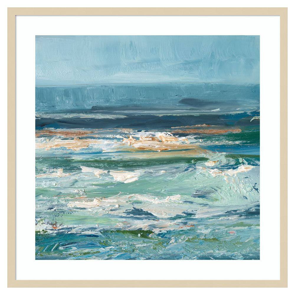 Pacific Whitecaps II Coastal Framed Graphic Art Print