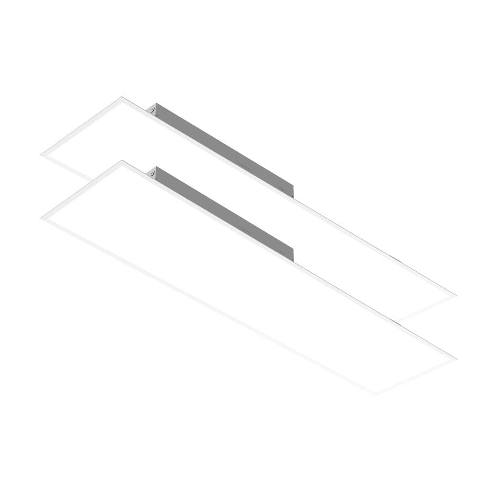 1 ft. x 4 ft. Integrated LED Dimmable Back-Lit Flat Panel Light with Adjustable Settings (2-Pack) price history on PriceWatchPro