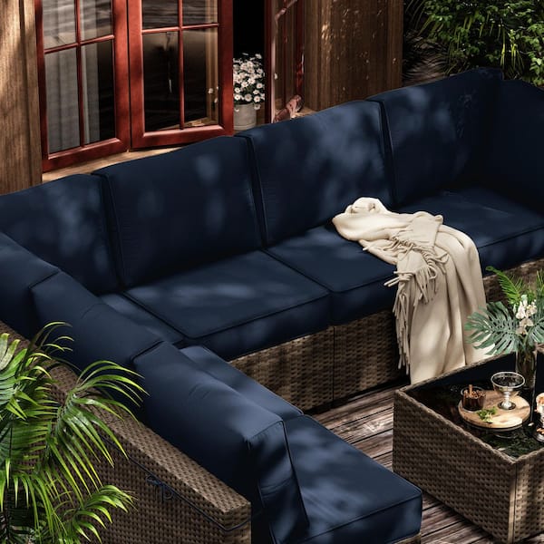 Kimunuk 14-Piece Outdoor Patio Cushion Cover, UV and Waterproof
