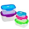 LEXI HOME Jumbo 5-Piece Lock and Seal Round Food Storage Container Set  MW2937 - The Home Depot