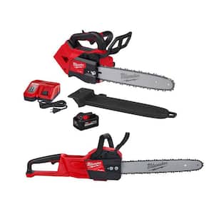 M18 FUEL 14 in. Top Handle 18V Lithium-Ion Brushless Cordless Chainsaw 8.0 Ah Kit w/16 in. Chainsaw (2-Tool)