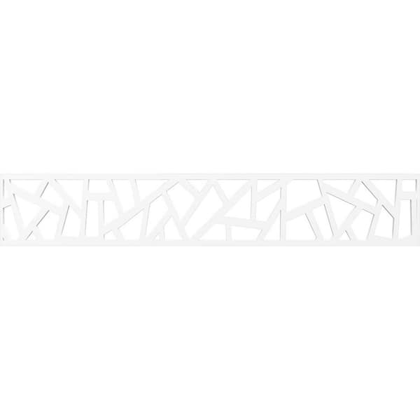 Ekena Millwork Harrisburg Fretwork 0.375 in. D x 46.625 in. W x 8 in. L PVC Panel Moulding