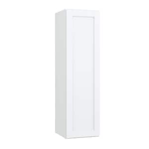 Courtland 12 in. W x 12 in. D x 42 in. H Assembled Shaker Wall Kitchen Cabinet in Polar White