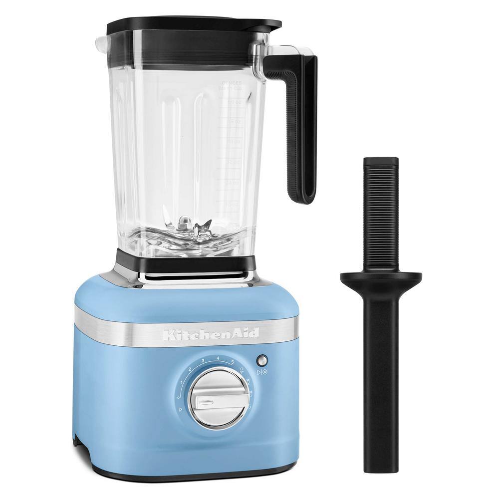 K400 56 Oz. Blue Velvet Variable Speed Blender with 3-Preset Recipes, Ice Crush and Smoothie Functions