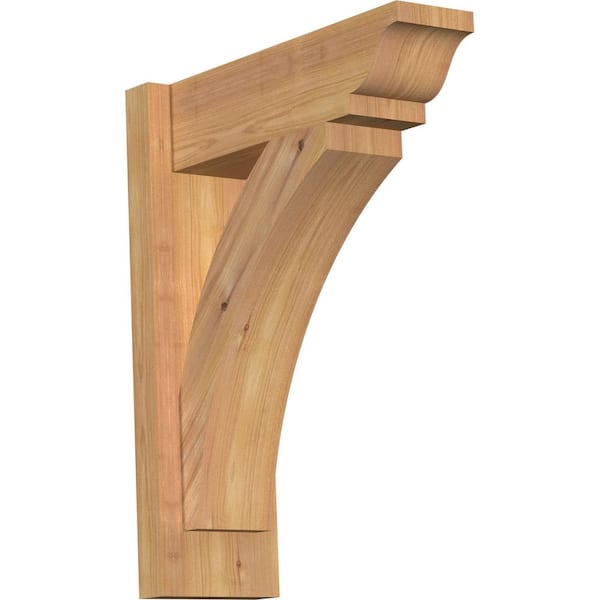 Ekena Millwork 6 in. x 20 in. x 16 in. Western Red Cedar Thorton Traditional Smooth Outlooker