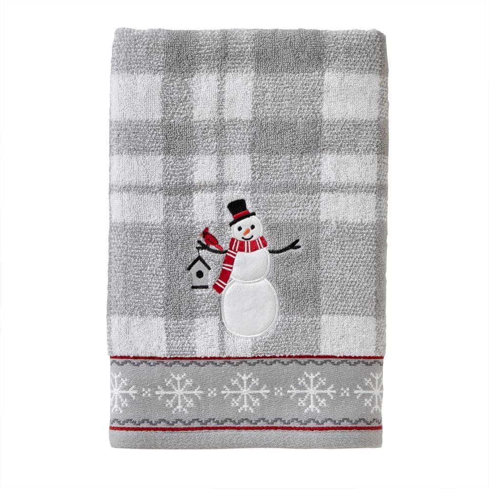 SKL Home Whistler Snowman Jacquard Bath Towel, multi, cotton ...