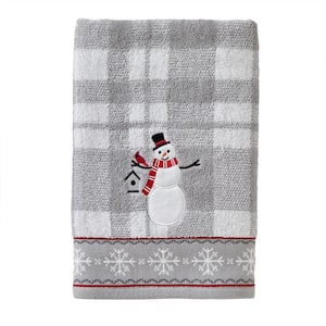 Whistler Snowman Jacquard Bath Towel, multi, cotton