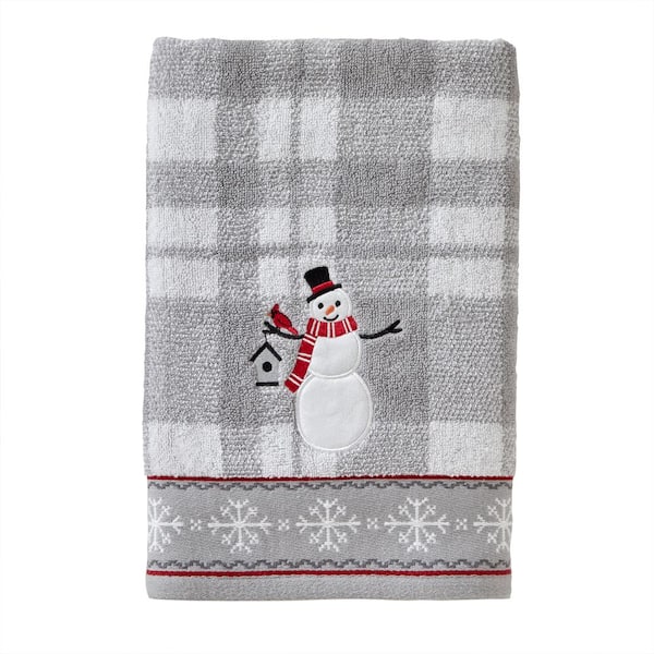SKL Home Whistler Snowman Jacquard Bath Towel, multi, cotton