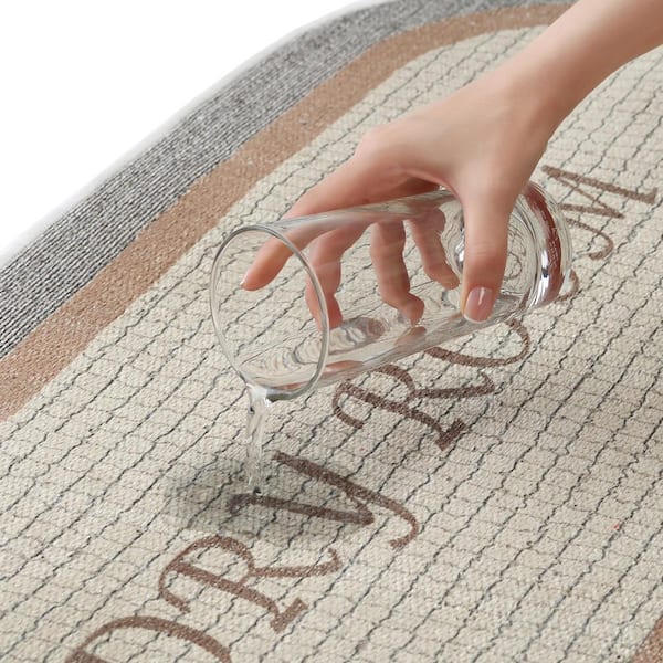 Sussexhome Non-skid Ultra-thin Area Rugs For Laundry Room