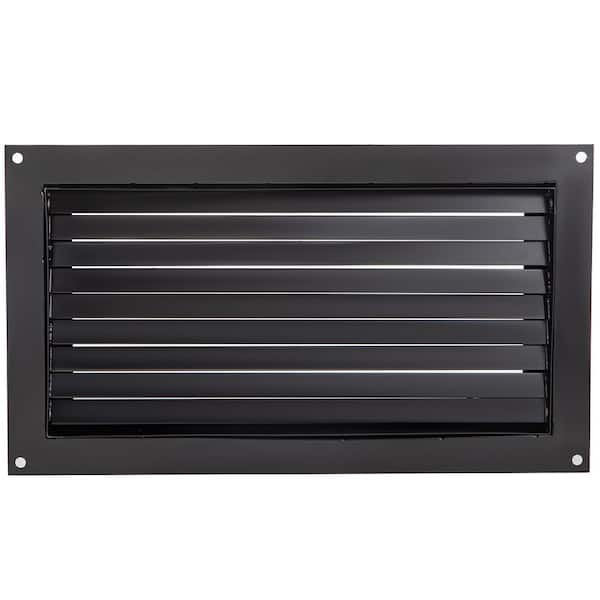 VEVOR Crawl Space Flood Vent, 12 in. Height x 20 in. Black Width Foundation Flood Vent, to Reduce Foundation Damage