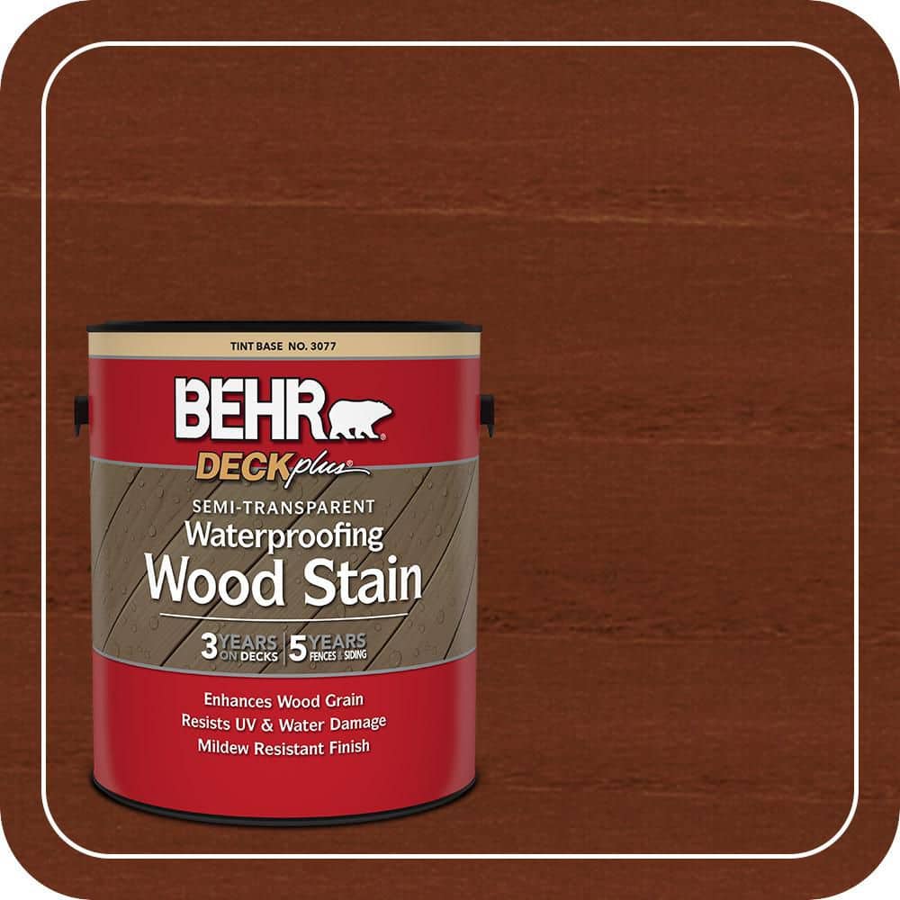 BEHR DECKplus 1 gal. #ST-112 Barn Red Semi-Transparent