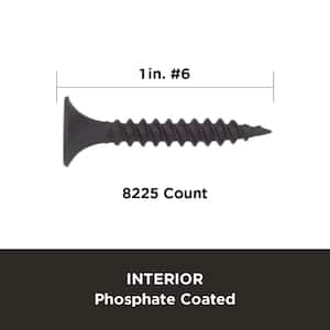 #6 1 in. ProFit Phillips Bugle-Head Fine Thread Drywall Screws (25 lbs. - 8225 Pack)