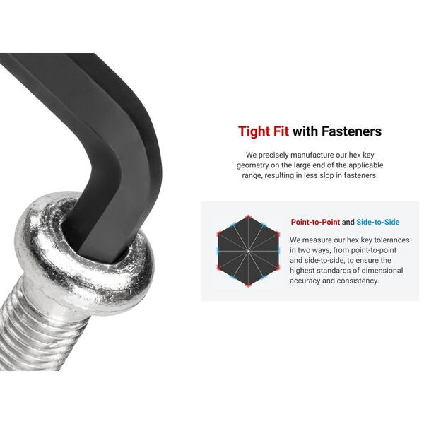 TEKTON 7 mm Short Arm Ball End Hex L-Key KLX87070 - The Home Depot