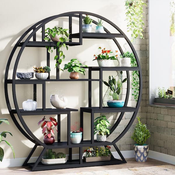 TRIBESIGNS WAY TO ORIGIN Eileen 63. Black Round Wood Indoor