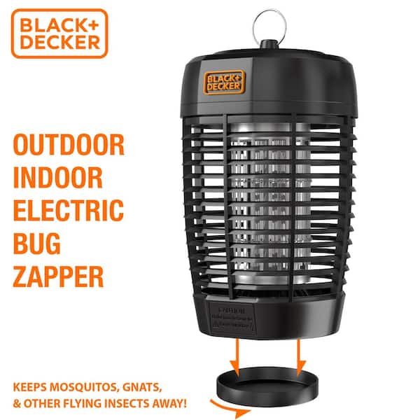 Black+decker Indoor/Outdoor Bug Zapper Mosquito and Fly Trap, Black