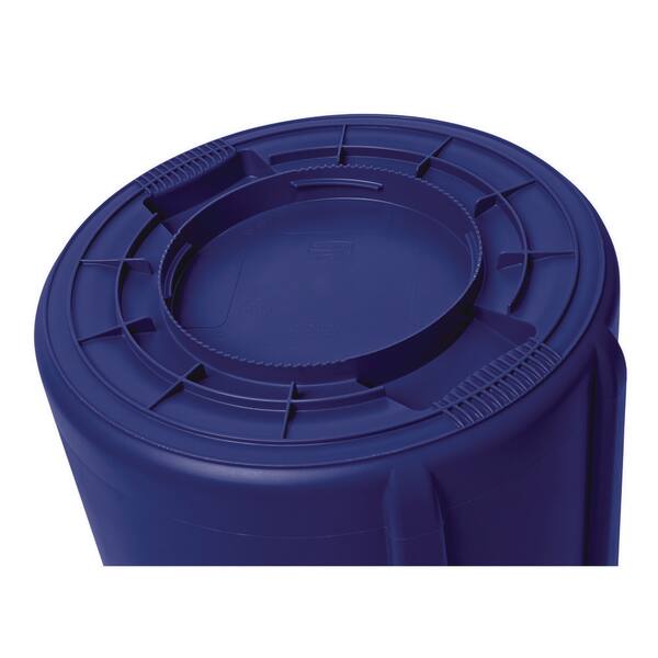 ブルブルブルー　32.5 Rubbermaid Commercial Products Brute 32 Gal. Blue Round Vented