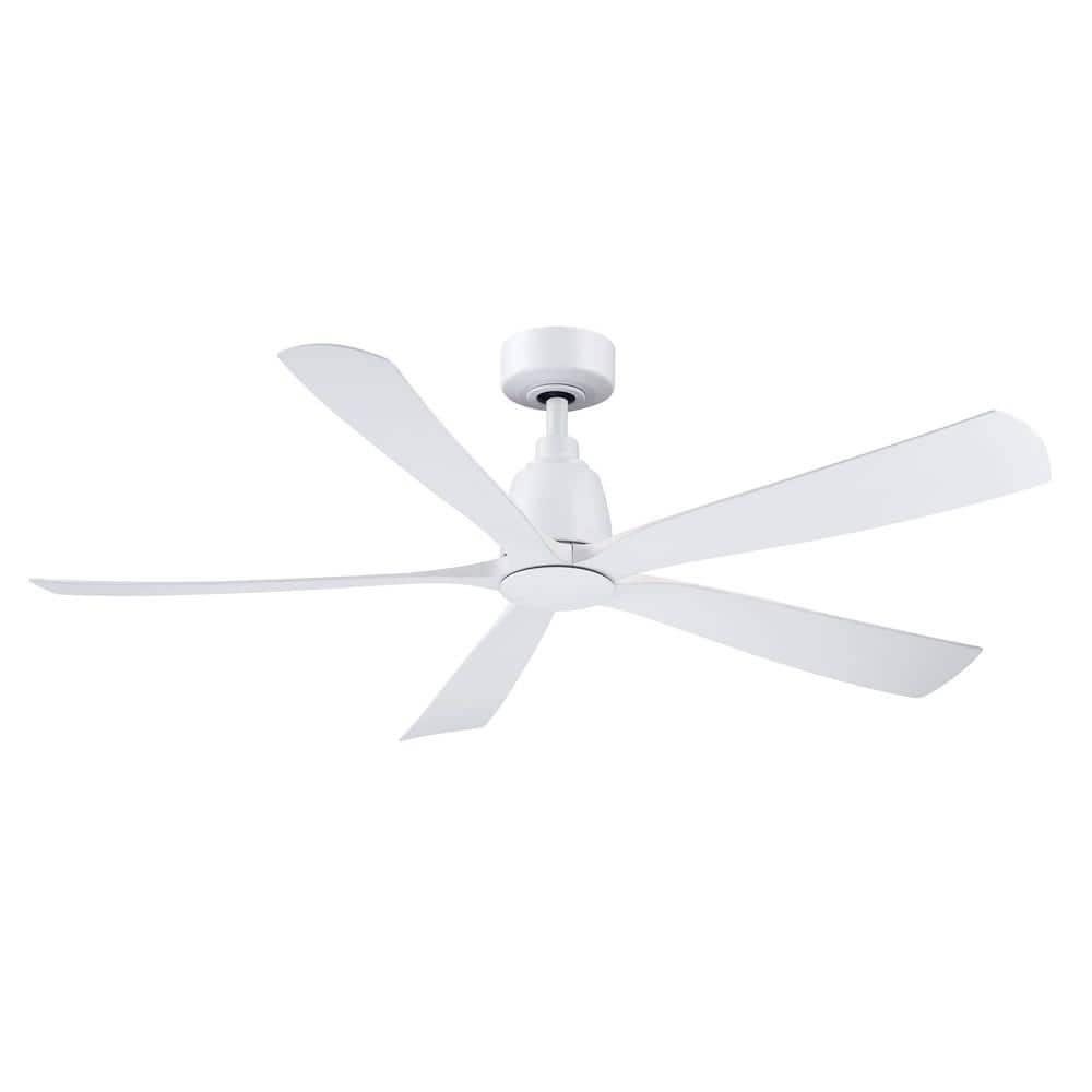 UPC 840506106765 product image for Kute5 52 in. Indoor/Outdoor Ceiling Fan with Matte White Blades, Remote Control  | upcitemdb.com