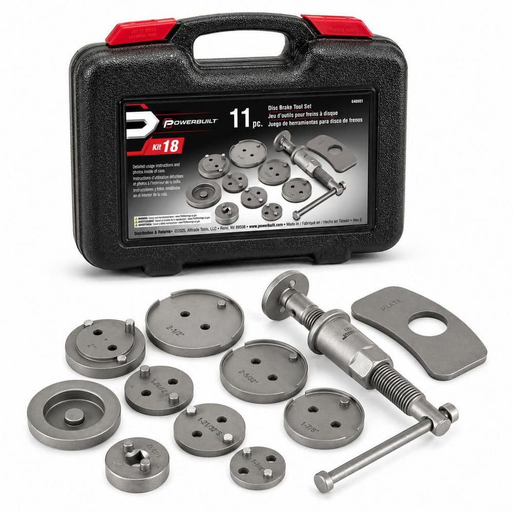 Powerbuilt Rear Disc Brake Adjustment Tool Kit 648601 - The Home Depot