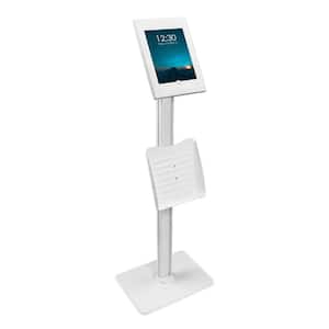 Mount-It Anti-Theft Tablet Kiosk with Document Holder for iPad, iPad Air, iPad Pro, White