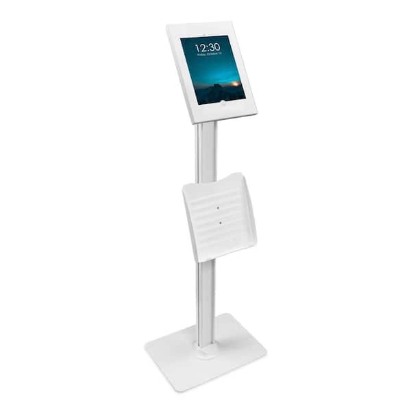 mount-it! Mount-It Anti-Theft Tablet Kiosk with Document Holder for iPad, iPad Air, iPad Pro, White