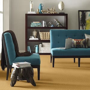 Exquisite - Sunshine - Beige 39.3 oz. Nylon Pattern Installed Carpet