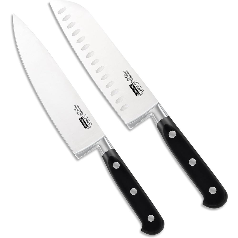 Cooks Standard High Carbon Stainless Steel Kitchen Knife Set with Block 12-Piece