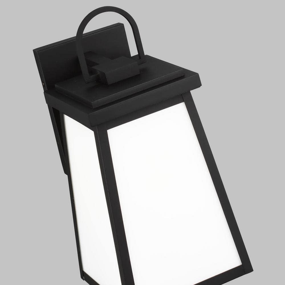 Founders 1-Light Black Bronze Outdoor Wall Lantern with Dimmable Energy Star