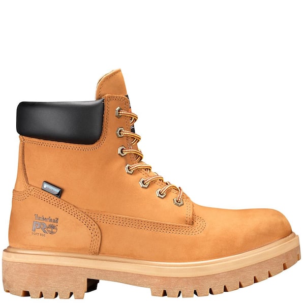 Timberland PRO Men's Direct Attach Waterproof 6'' Work Boots - Soft Toe - Wheat Size 10.5(W)