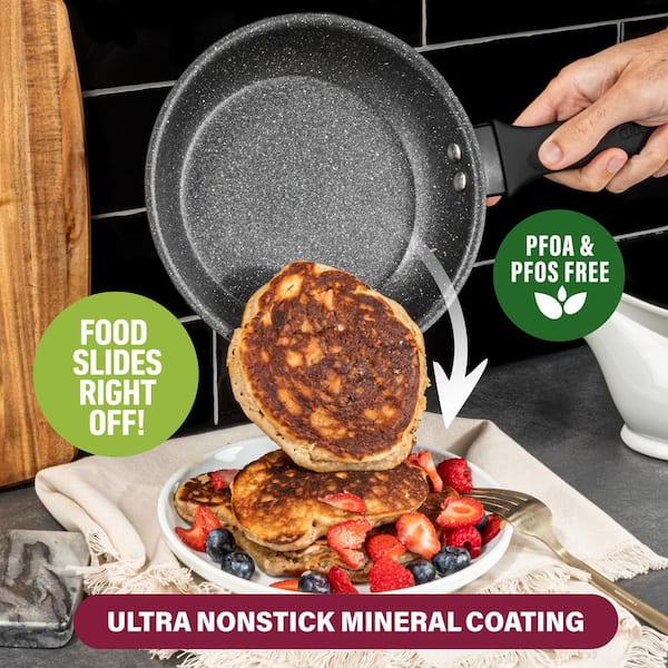 3 Section Pancake Pan Ergonomic Handle Durable Divided Frying