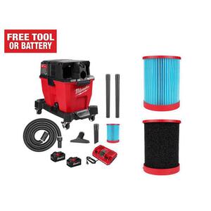 thumbnail image 2 of Milwaukee 0920-20 M18 FUEL 9-Gallon Dual-Battery Wet/Dry Vac – Bare Tool, Red 2 of 6