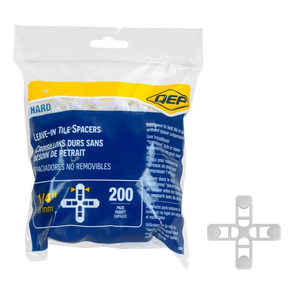 1/4 in. Hard Tile Spacers for Traditional or Leave-In Installation (200-Pack)