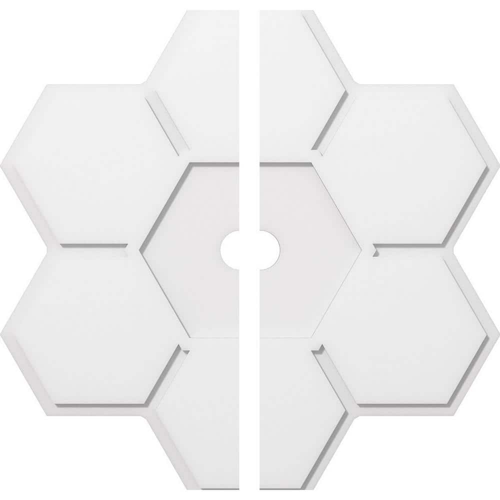 1 in. P X 13-1/4 in. C X 38 in. OD X 3 in. ID Daisy Architectural Grade PVC Contemporary Ceiling Medallion, Two Piece price history on PriceWatchPro