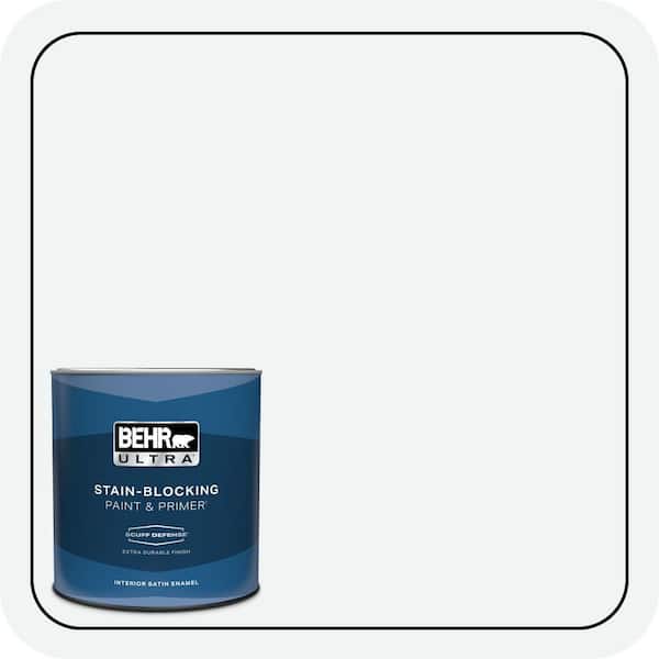 BEHR ULTRA 1 qt. #BL-W09 Bakery Box Extra Durable Satin Enamel Interior Paint & Primer
