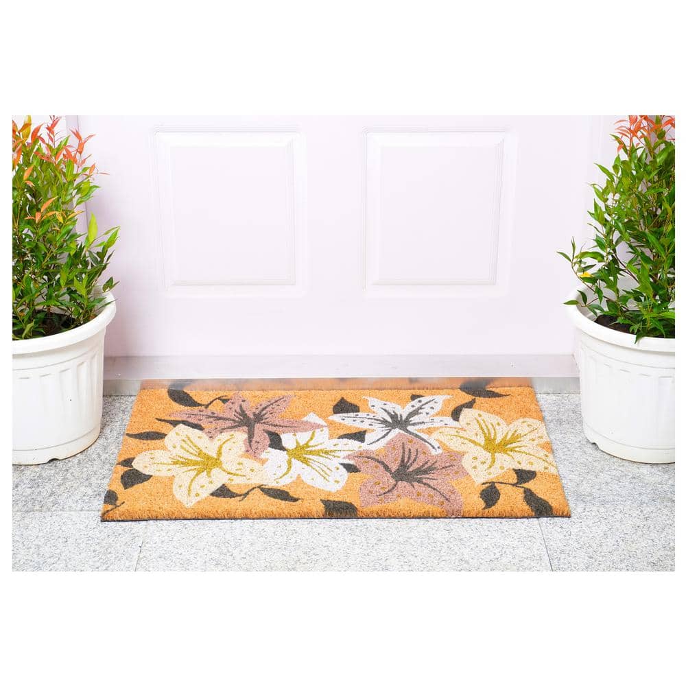 Coconut Grove Modern Coir Outdoor Doormat, 29" x 17"