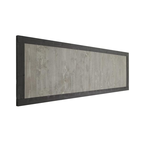 Outdoor Essentials 2 ft. x 6 ft. Cedar Canyon Privacy Fence Panel - Gray Cedar/Black Frame