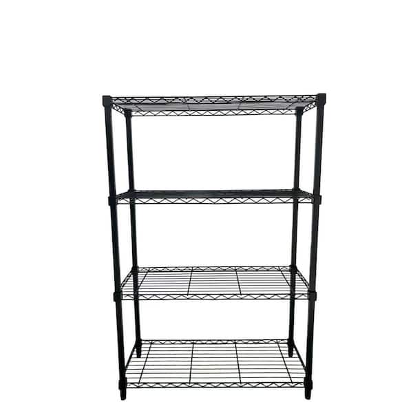 Wire Shelving Adjustable 4 Tier 36 in W x 54 in H x 14 in D
