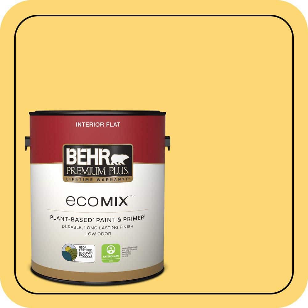 1 gal. #PPU6-13 Hawaiian Pineapple Flat EcoMix Plant-Based Interior Paint & Primer price history on PriceWatchPro