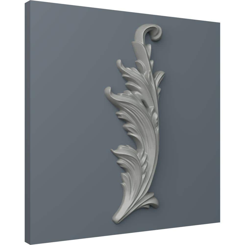 White Primed Urethane Applique Scroll Onlay