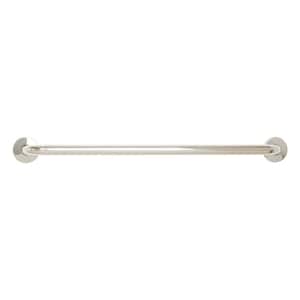 30 in. x 1-1/4 in. Dia Stainless Steel Wall Mount ADA Compliant Bathroom Shower Grab Bar in Polished
