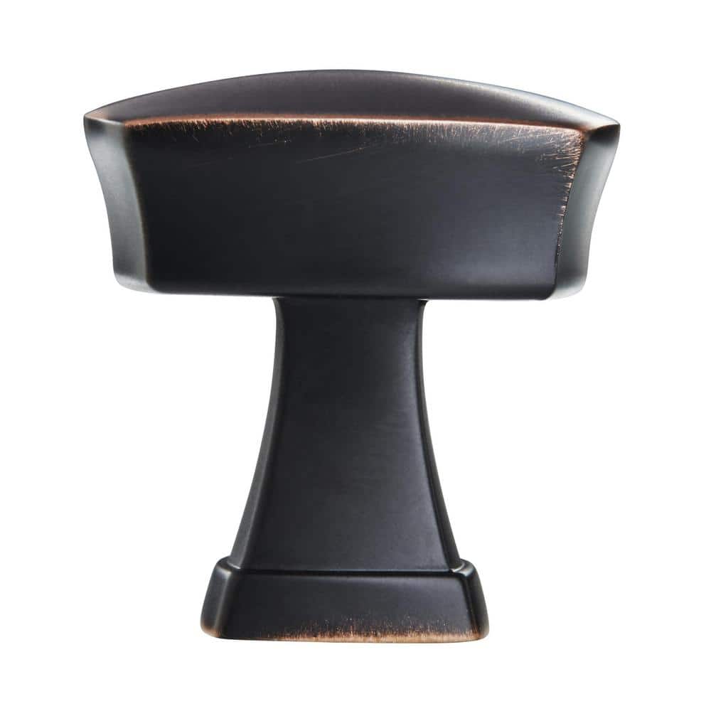 Oil-Rubbed Bronze Square Cabinet Knob with Mounting Hardware
