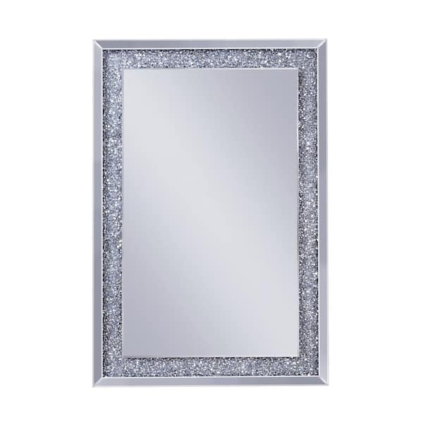 Acme Furniture Noralie Mirrored and Faux Diamonds Wall decor