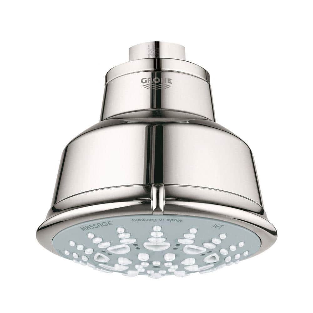 GROHE Relexa 5-Spray 3.9 in. Single Wall Mount Fixed Rain Shower