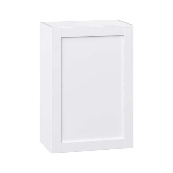 Milton 24 in. W x 14 in. D x 35 in. H Assembled Shaker Wall Kitchen Cabinet in Bright White